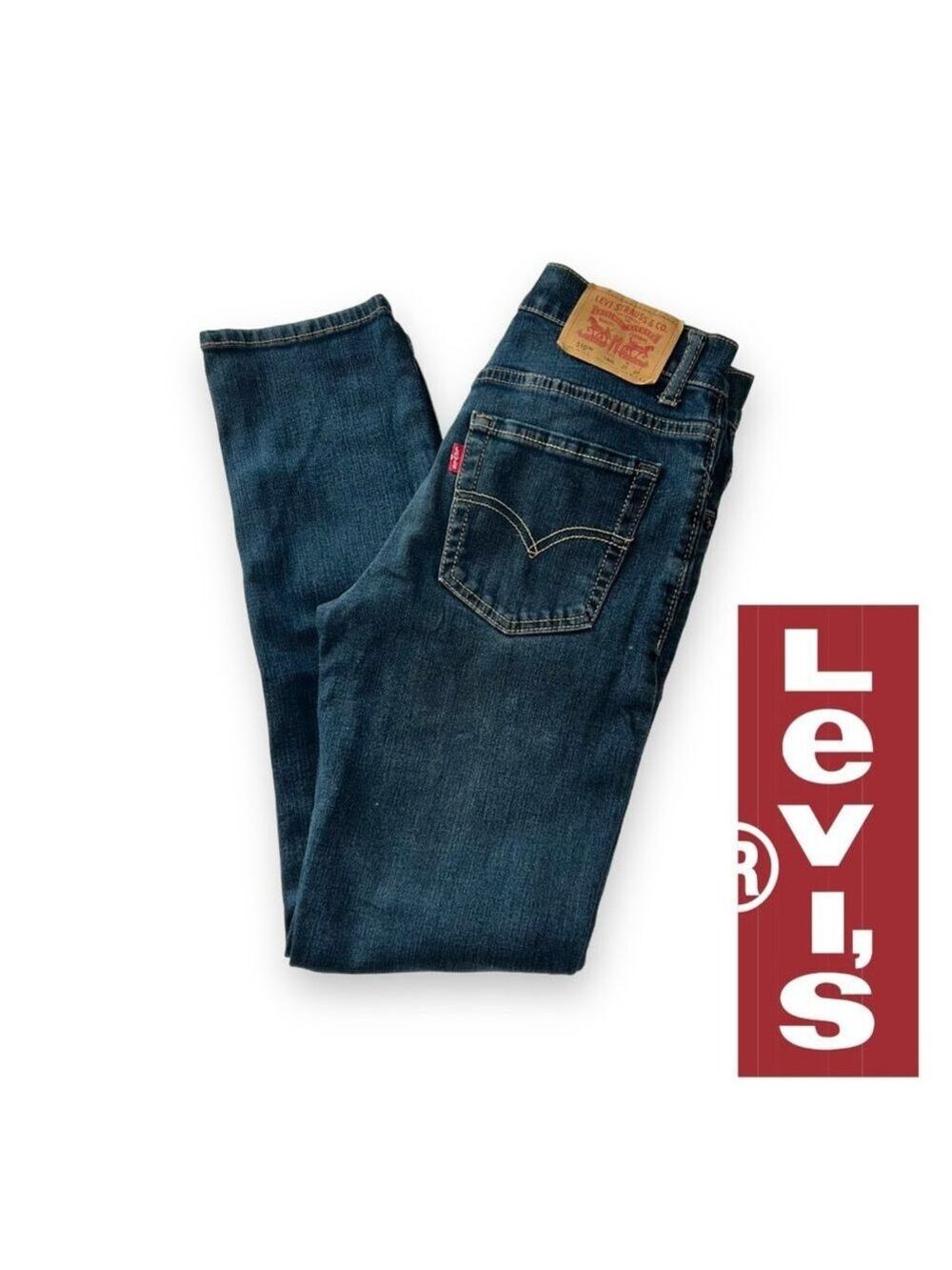 Boy's Levi's Jeans 510 Skinny 14 Reg Blue Denim